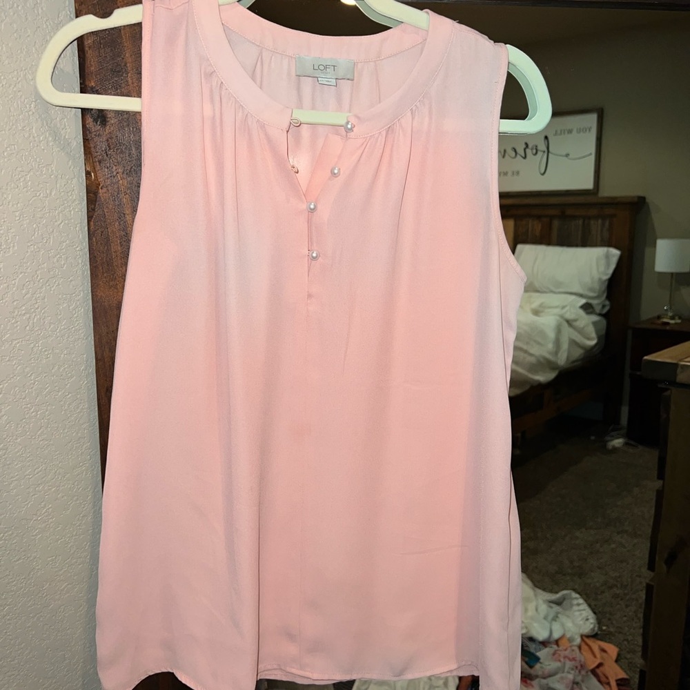 Loft light pink tank